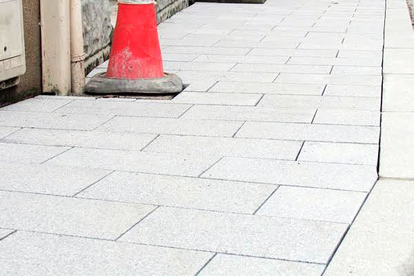 Pavimentación centro de ciudad. Francia